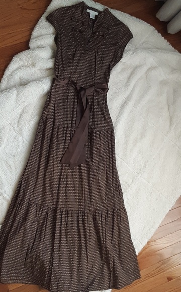 Charlotte Russe Dresses & Skirts - Chocolate Brown pattern boho maxi dress size s